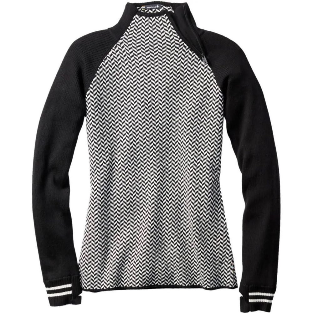 Smartwool Dacano Funnel Neck Sweater Houndstooth Size Medium